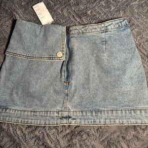 Mini Asymmetrical Denim Skirt✨